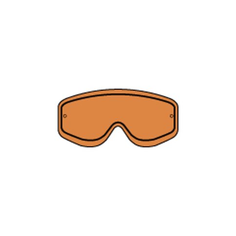 Racing Goggles Double Lens orange