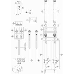 Hauptfeder (38.2) 6.5-350 Set Gabel