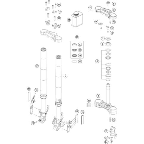 Reflektorhalter links