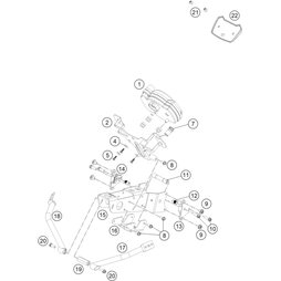 Halterung Kombiinstrumentträger kpl.