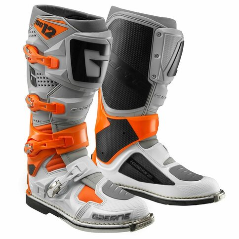 Gaerne Stiefel SG12 Orange Weiß Grau