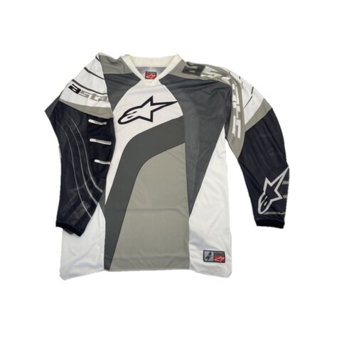 Alpinestars Jersey Techstar Schwarz Grau Weiß