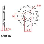 Ritzel 13Z GasGas EC 250 300 450 Yamaha WR 250