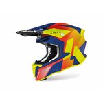 Airoh Helm Twist 2.0 Blau Orange Gelb