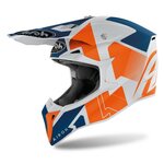 Airoh Helm Wraap Raze Blau Orange Weiß