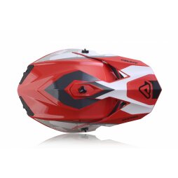 Acerbis Helm Linear Rot Weiß