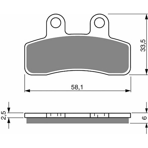 HVR Bremsbeläge vorn 50/50Pro/50Mini/60 250 AD Keramik-Karbon