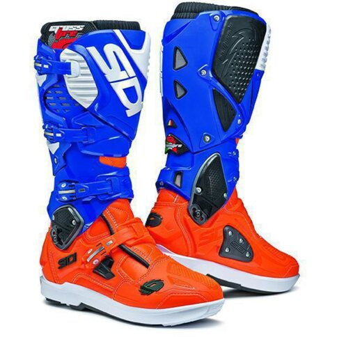 Sidi Stiefel Crossfire 3 SRS Limited Edition Neonorange Blau