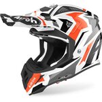 Airoh Helm Aviator ACE Swoop Grau Weiß Orange