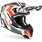 Airoh Helm Aviator ACE Swoop Grau Weiß Orange