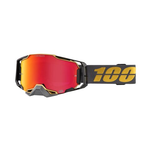 100% Brille Hiper Armega Falcon 5 Schwarz Gold Rot