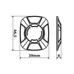 Optiline Klebeadapter