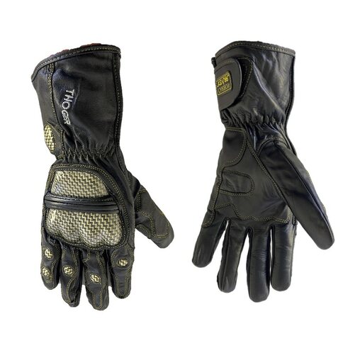 Thoger Handschuhe Leder Carbon Schwarz