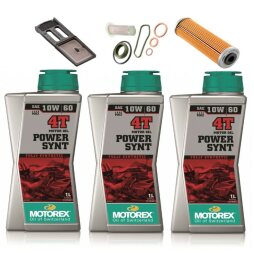 Ölfilterkit + 3x Motorex 10W/60