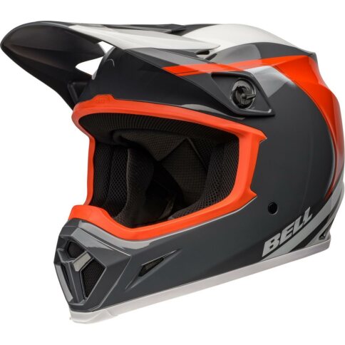 Bell Helm MX-9 Mips Dart Gloss Grau Orange