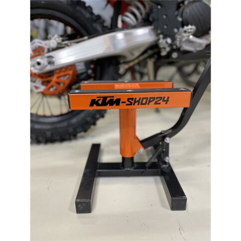 KTM-Shop24 Hubständer Profi Schwarz Orange