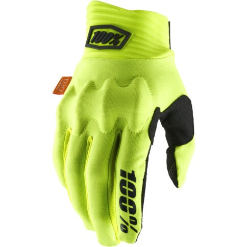 100% Handschuhe Cognito D30 Neongelb