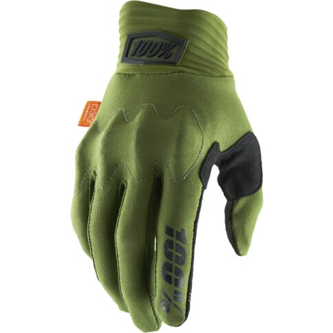 100% Handschuhe Cognito D30 Army Grün